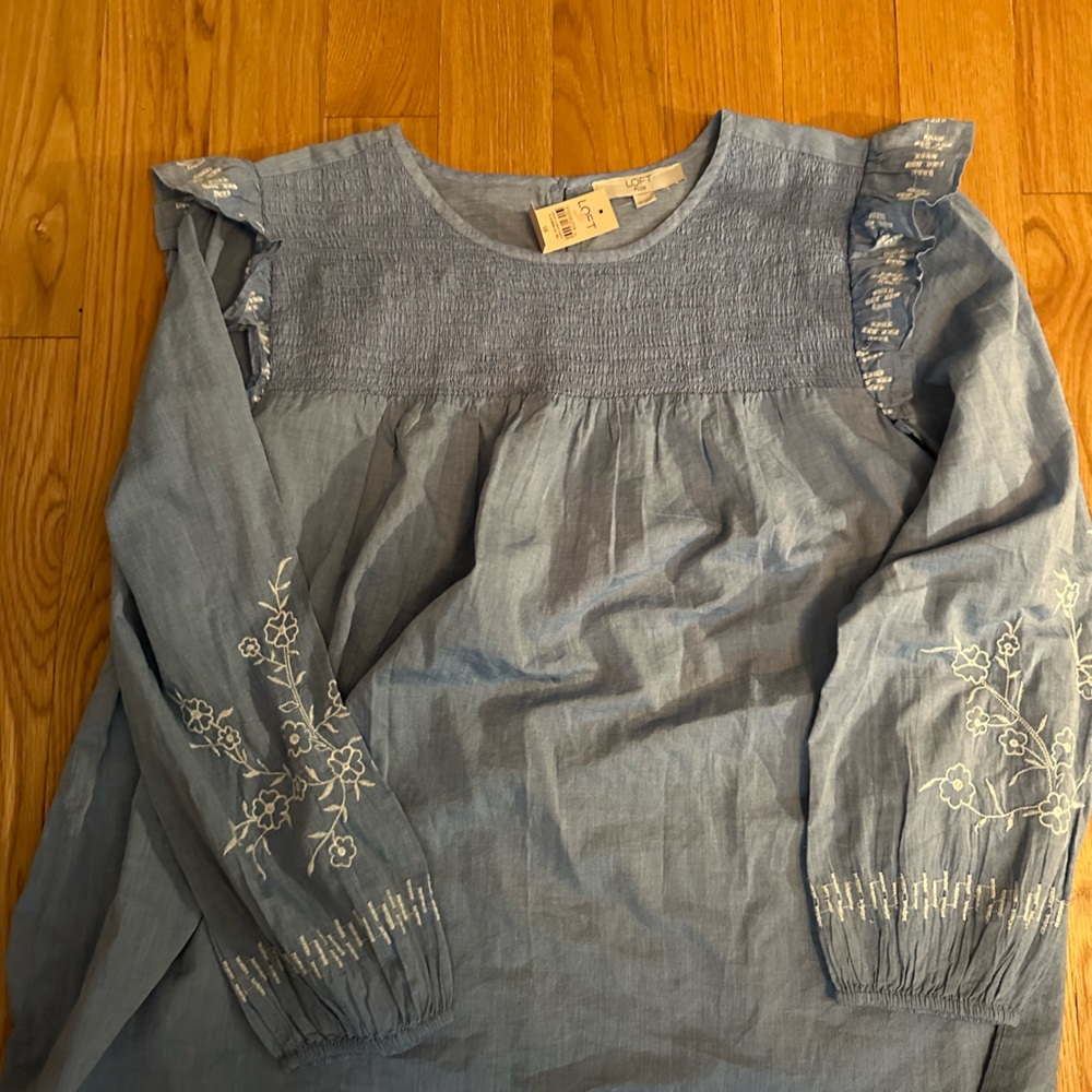 Loft Chambray blouse